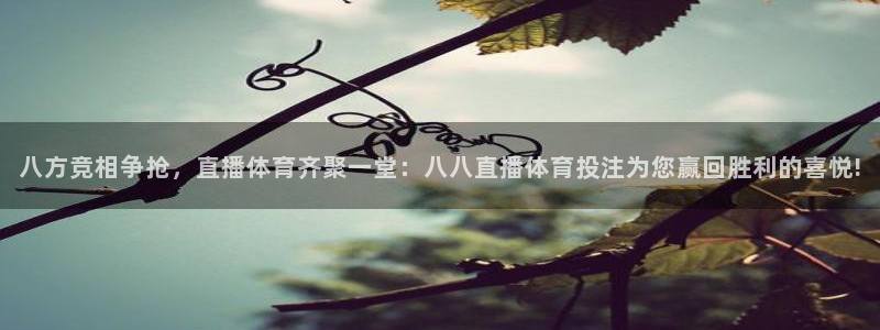 八方竞相争抢，直播体育齐聚一堂：八八直播体育投注为您赢回胜利的喜悦!